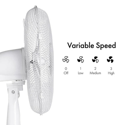 Vonhaus 220 volt Pedestal Fan Electric floor standing oscillating 3 speed 220v 240 volts 50 hz 2500018 - 220 - Electronics