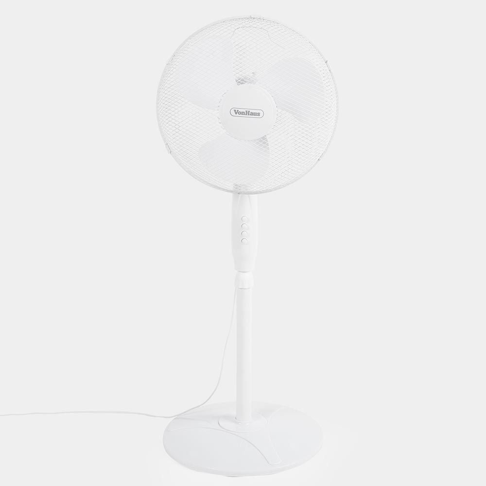 Vonhaus 220 volt Pedestal Fan Electric floor standing oscillating 3 speed 220v 240 volts 50 hz 2500018 - 220 - Electronics