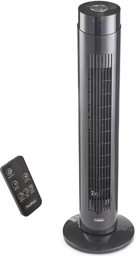 Vonhaus 220 volt Pedestal Fan Floor Standing Oscillating 3 Speed 220v 240 volts 50 hz 2500015 - 220 - Electronics