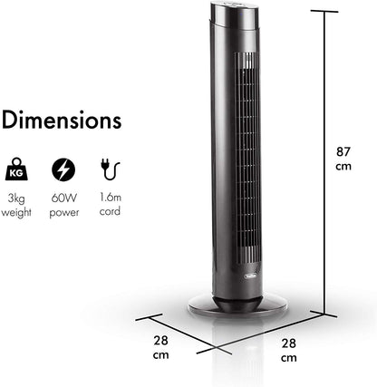 Vonhaus 220 volt Pedestal Fan Floor Standing Oscillating 3 Speed 220v 240 volts 50 hz 2500015 - 220 - Electronics
