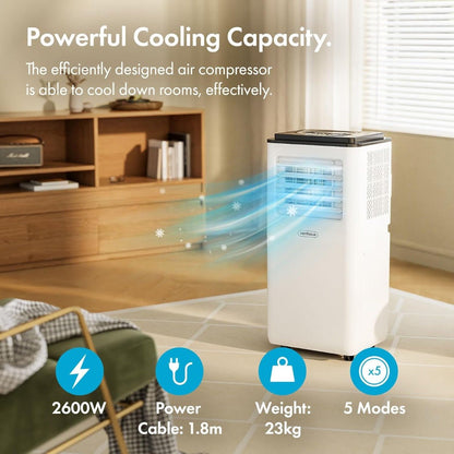 VonHaus 220 volt Portable air conditioner and dehumidifier 9000 BTU 220v 240 volt 50hz - 220 - Electronics