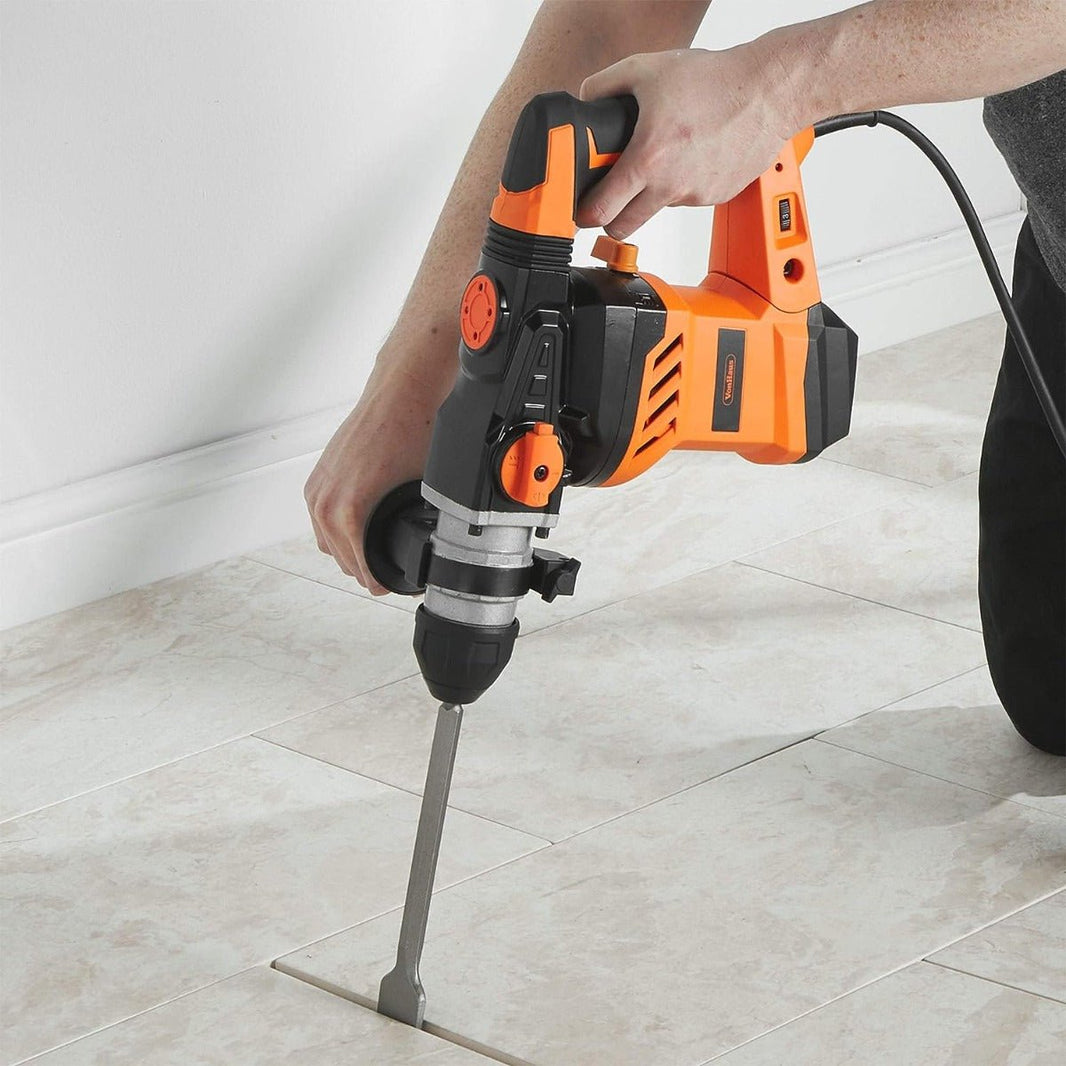 VonHaus 220 volt SDS Rotary Hammer Drill 1500W Hammer Impact Drill for Drilling and Chisel - Masonry & Demolition 3500144 220v 240 volts - 220 - Electronics