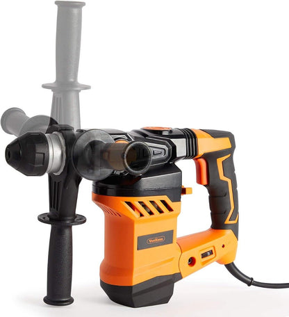 VonHaus 220 volt SDS Rotary Hammer Drill 1500W Hammer Impact Drill for Drilling and Chisel - Masonry & Demolition 3500144 220v 240 volts - 220 - Electronics