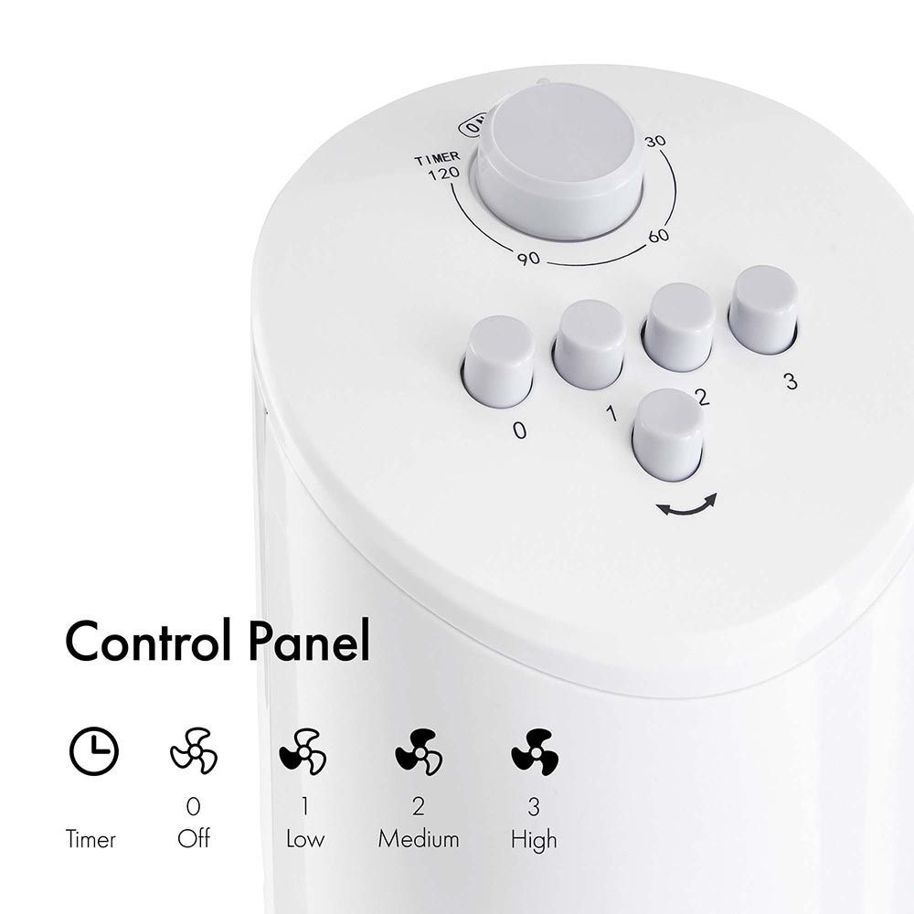 VonHaus 220 volt tower fan 31" White Tower Fan with Aroma Tray 2500014 220v 240 volts 50 hz - 220 - Electronics