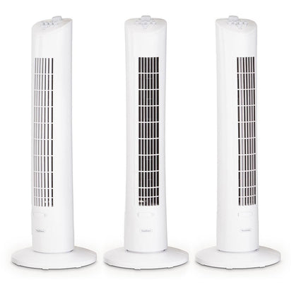 VonHaus 220 volt tower fan 31" White Tower Fan with Aroma Tray 2500014 220v 240 volts 50 hz - 220 - Electronics