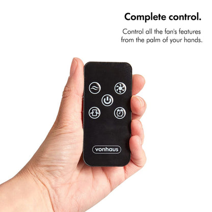 VonHaus 220 volt tower fan 35" Black Tower Fan 2500491 220v 240 volts 50 hz - 220 - Electronics