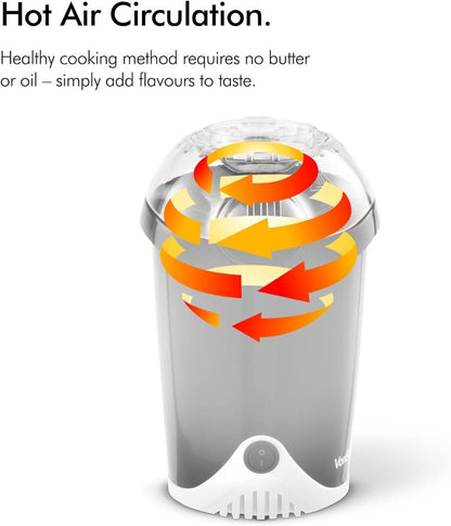 Vonhaus 220 volts popcorn maker popcorn machine 220v 240 volts hot air circulation with 6 popcorn boxes - 220 - Electronics