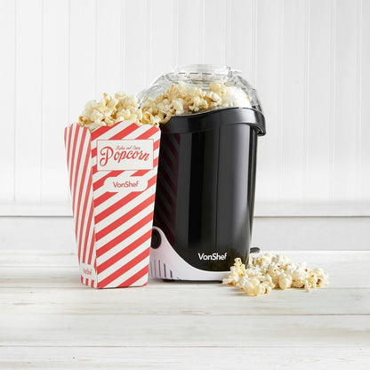 Vonhaus 220 volts popcorn maker popcorn machine 220v 240 volts hot air circulation with 6 popcorn boxes - 220 - Electronics
