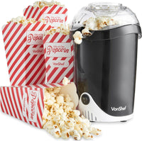 Vonhaus 220 volts popcorn maker popcorn machine 220v 240 volts hot air circulation with 6 popcorn boxes - 220 - Electronics