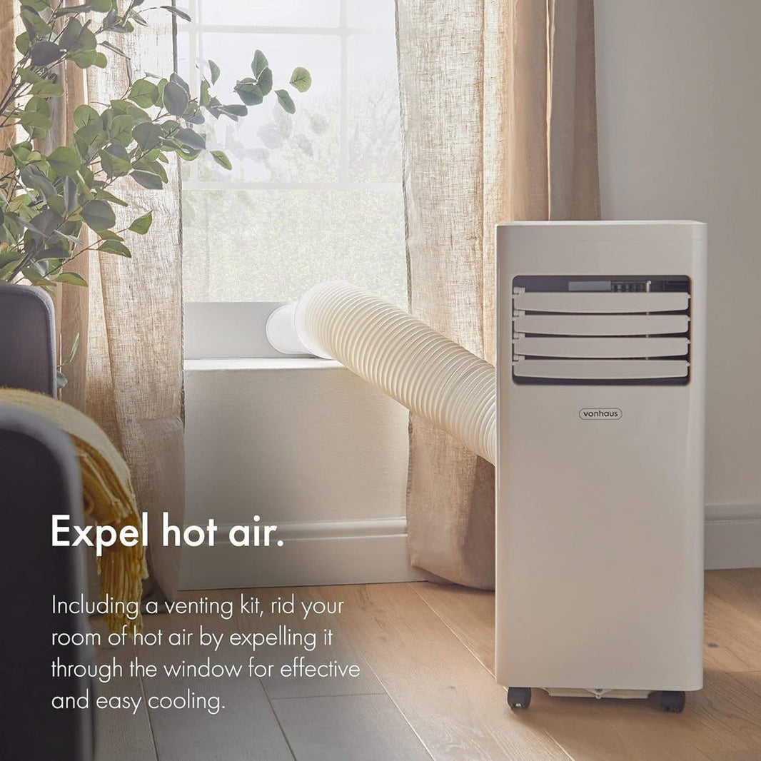 Vonhaus 220 volts portable ac air conditioner 7000 BTU 220v 240 volt 50 hz portable ac with window vent kit 2500490 - 220 - Electronics