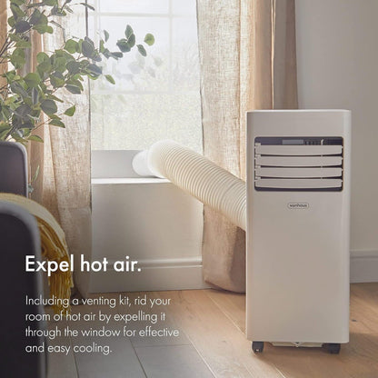 Vonhaus 220 volts portable ac air conditioner 7000 BTU 220v 240 volt 50 hz portable ac with window vent kit 2500490 - 220 - Electronics