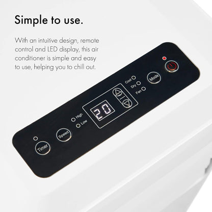 Vonhaus 220 volts portable ac air conditioner 7000 BTU 220v 240 volt 50 hz portable ac with window vent kit 2500490 - 220 - Electronics