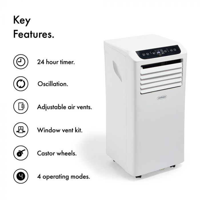 VonHaus 220 volts Portable AC Air Conditioner 9000 BTU Model 2500489 220v 240 volts - 220 - Electronics