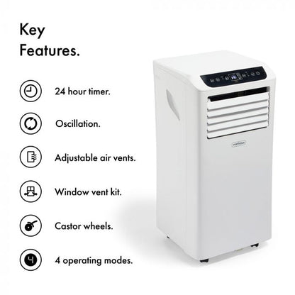 VonHaus 220 volts Portable AC Air Conditioner 9000 BTU Model 2500489 220v 240 volts - 220 - Electronics