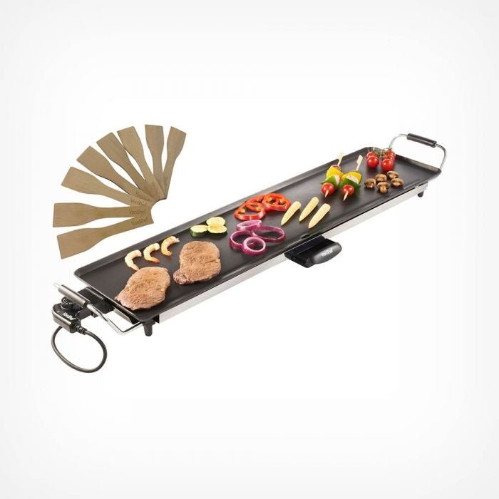 Vonshef 13062 XXL Large 220 volt Electric griddle Teppanyaki Style Electric Grill for 220v 240 Volts - 220 - Electronics
