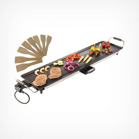 Vonshef 13062 XXL Large 220 volt Electric griddle Teppanyaki Style Electric Grill for 220v 240 Volts - 220 - Electronics