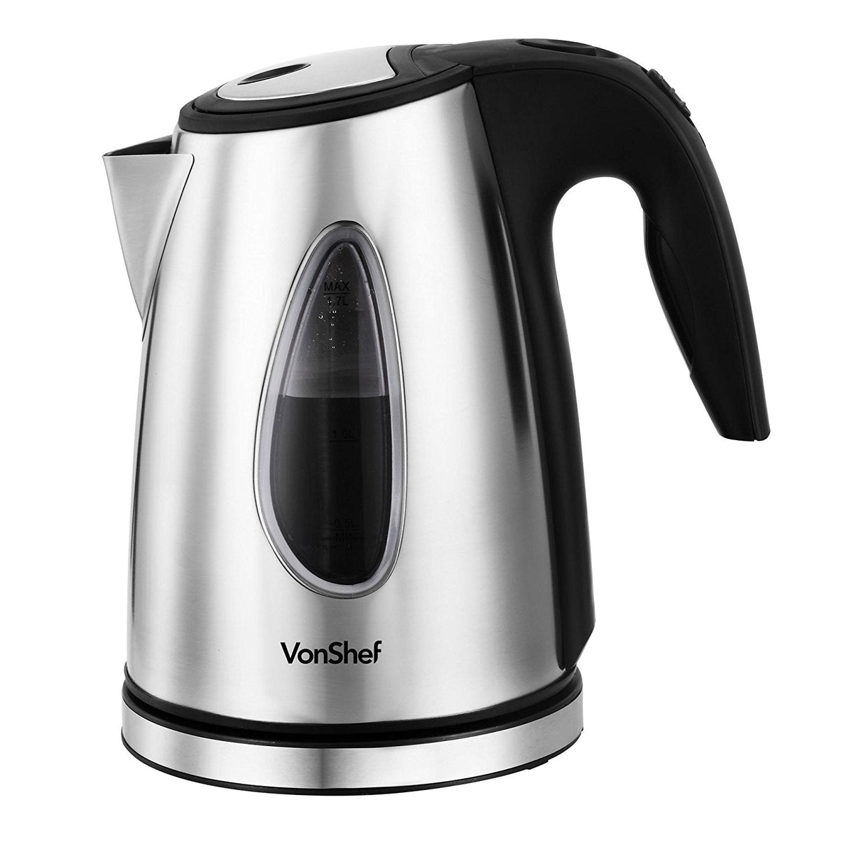 VonShef 13139 Stainless Steel Electric Cordless Kettle for 220 / 240 Volts - 220 - Electronics
