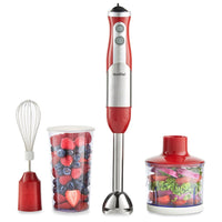 Vonshef 13141 3 - in - 1 Hand Blender for 220 Volts - Red - 220 - Electronics
