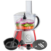 Vonshef 13142 Red 10 - Speed 700 Watt Food Processor for 220 Volts - 220 - Electronics