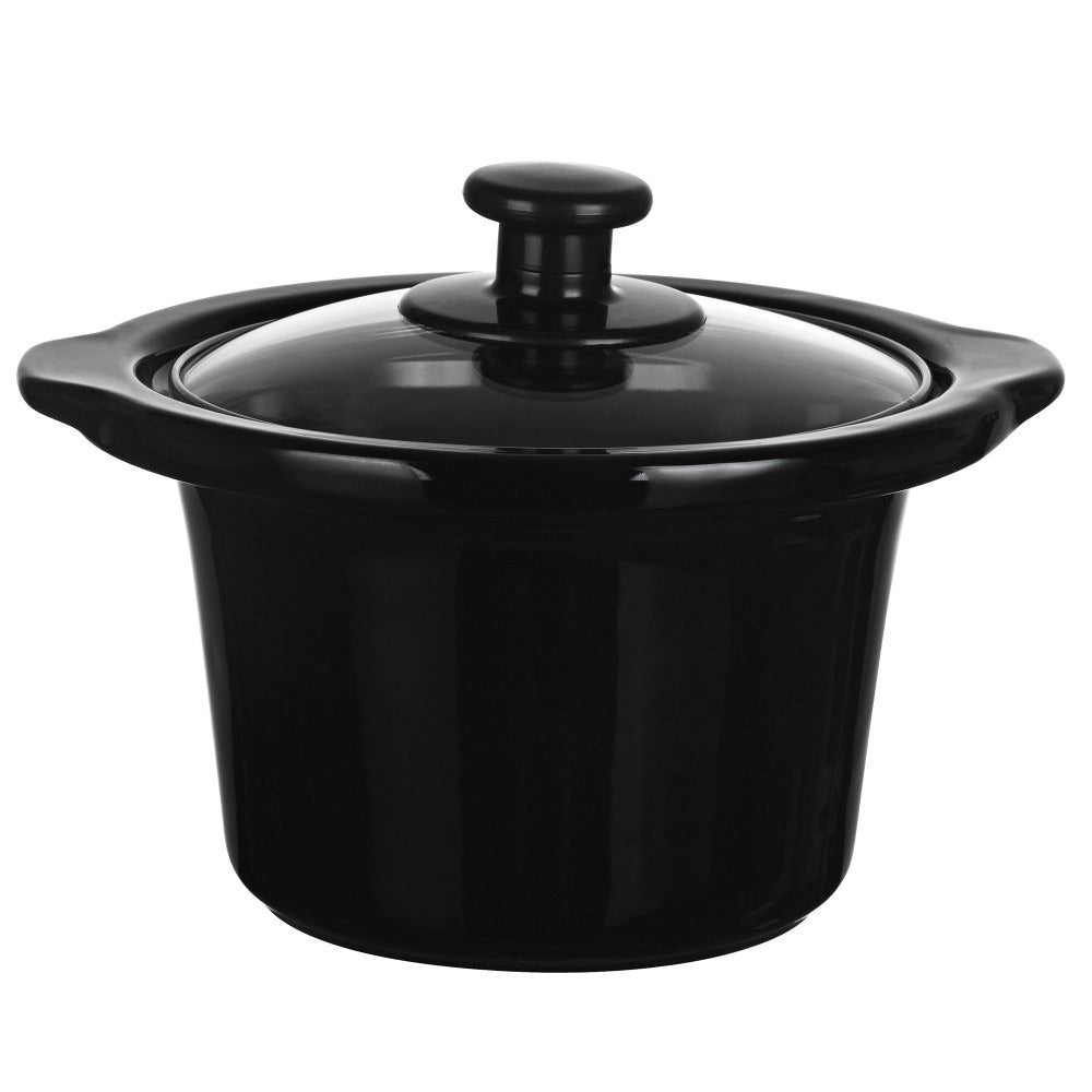 VonShef 1.5 Liter 220 volts Crockpot Stainless Steel Crockpot Slow Cooker | 220 240 volt crock pot round 13031 - 220 - Electronics