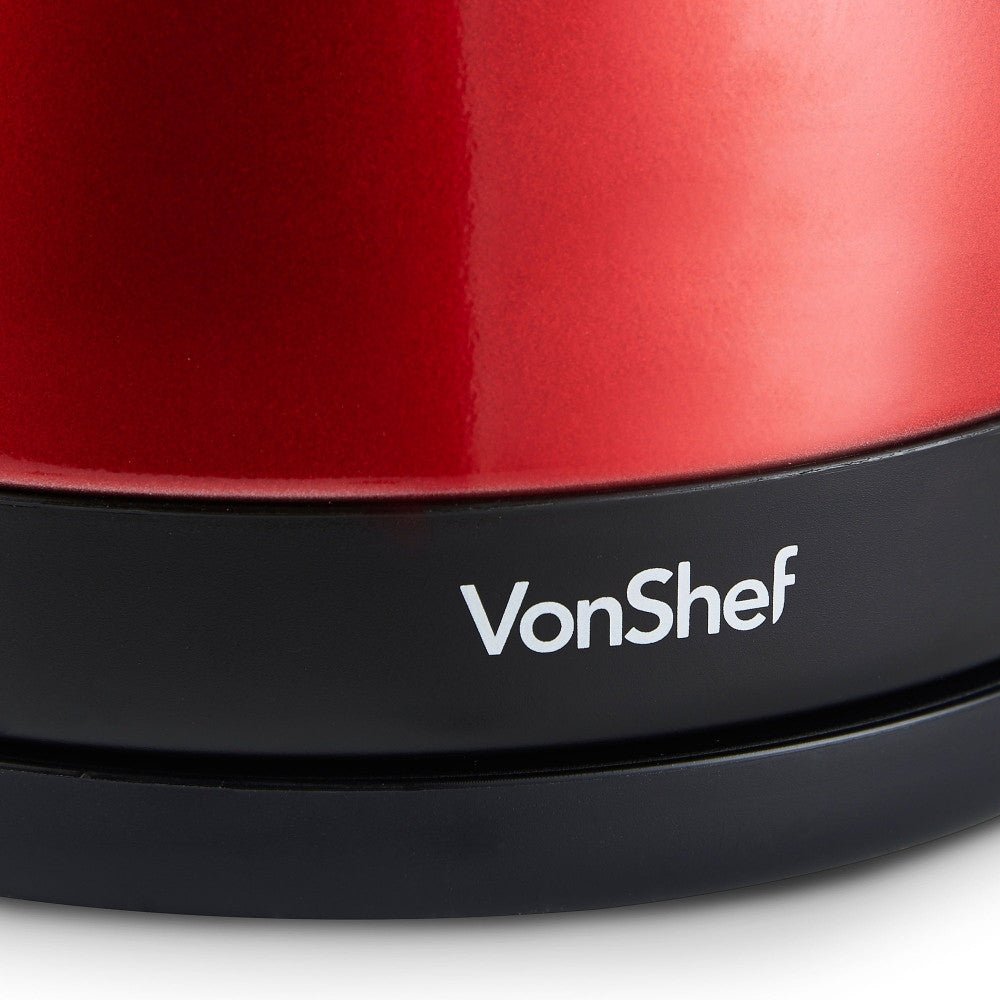 Vonshef 1.7L Pyramid Red Cordless Kettle 13349 for 220 - 240 volts - 220 - Electronics