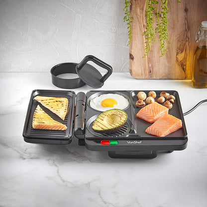 Vonshef 220 Volt 1100W Grill & Griddle 220v 240Volts 2000052 - 220 - Electronics