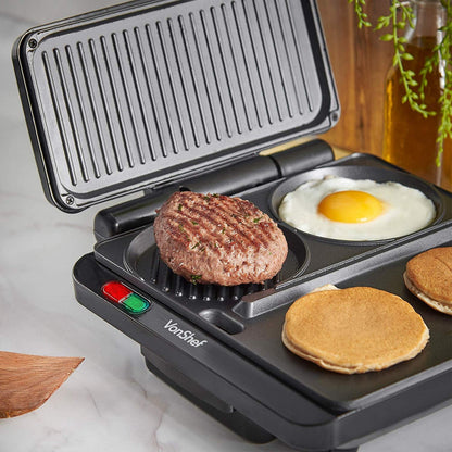 Vonshef 220 Volt 1100W Grill & Griddle 220v 240Volts 2000052 - 220 - Electronics