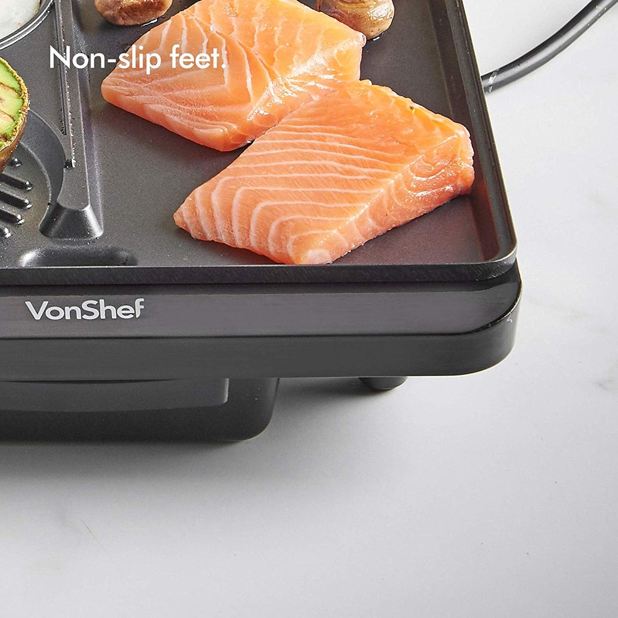 Vonshef 220 Volt 1100W Grill & Griddle 220v 240Volts 2000052 - 220 - Electronics