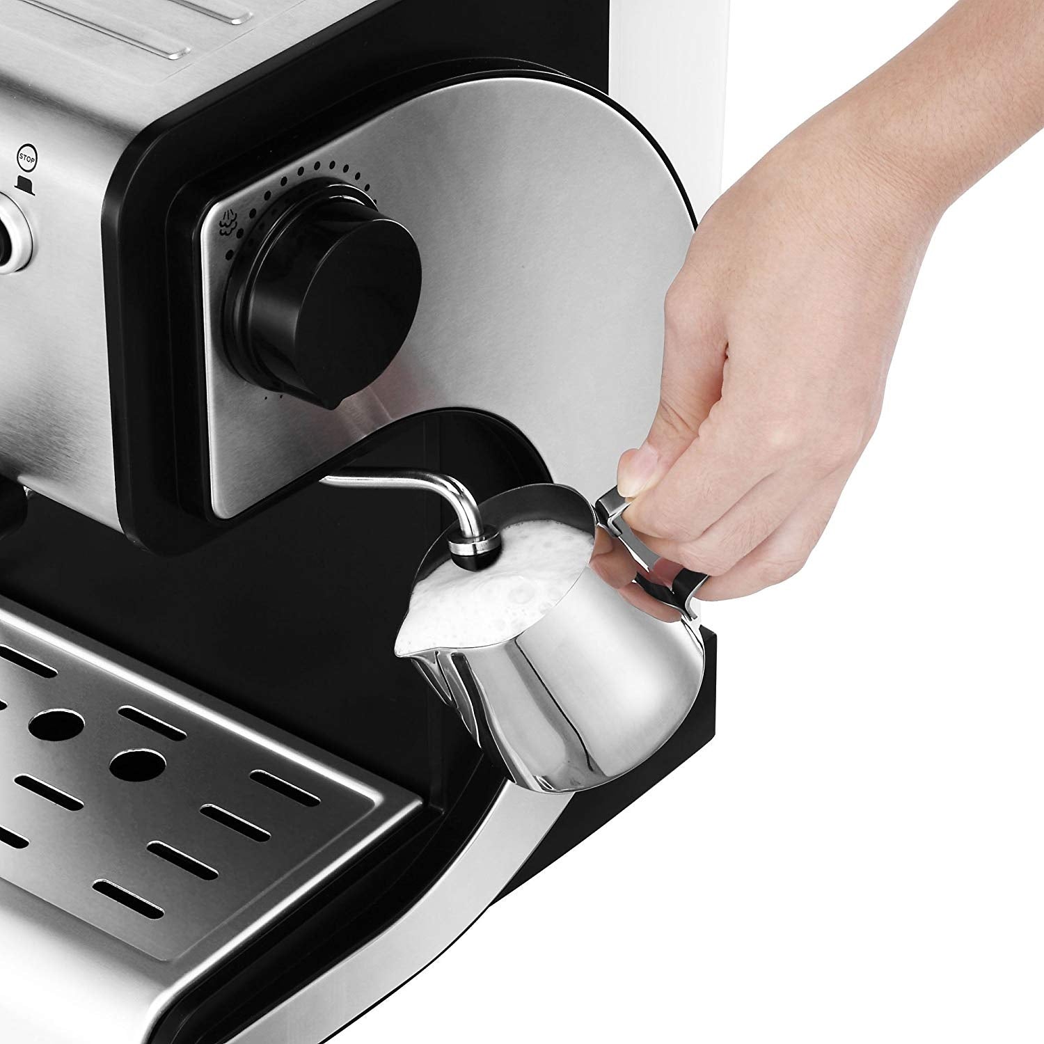 VonShef 220 Volt 15 Bar Espresso Coffee Machine Maker Stainless Steel 220v 240 volts 13171 - 220 - Electronics