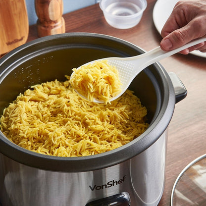 Vonshef 220 Volt 1.8L Rice Cooker Steamer with stainless steel housing, Non - Stick 13343 220 - 240 Volts - 220 - Electronics