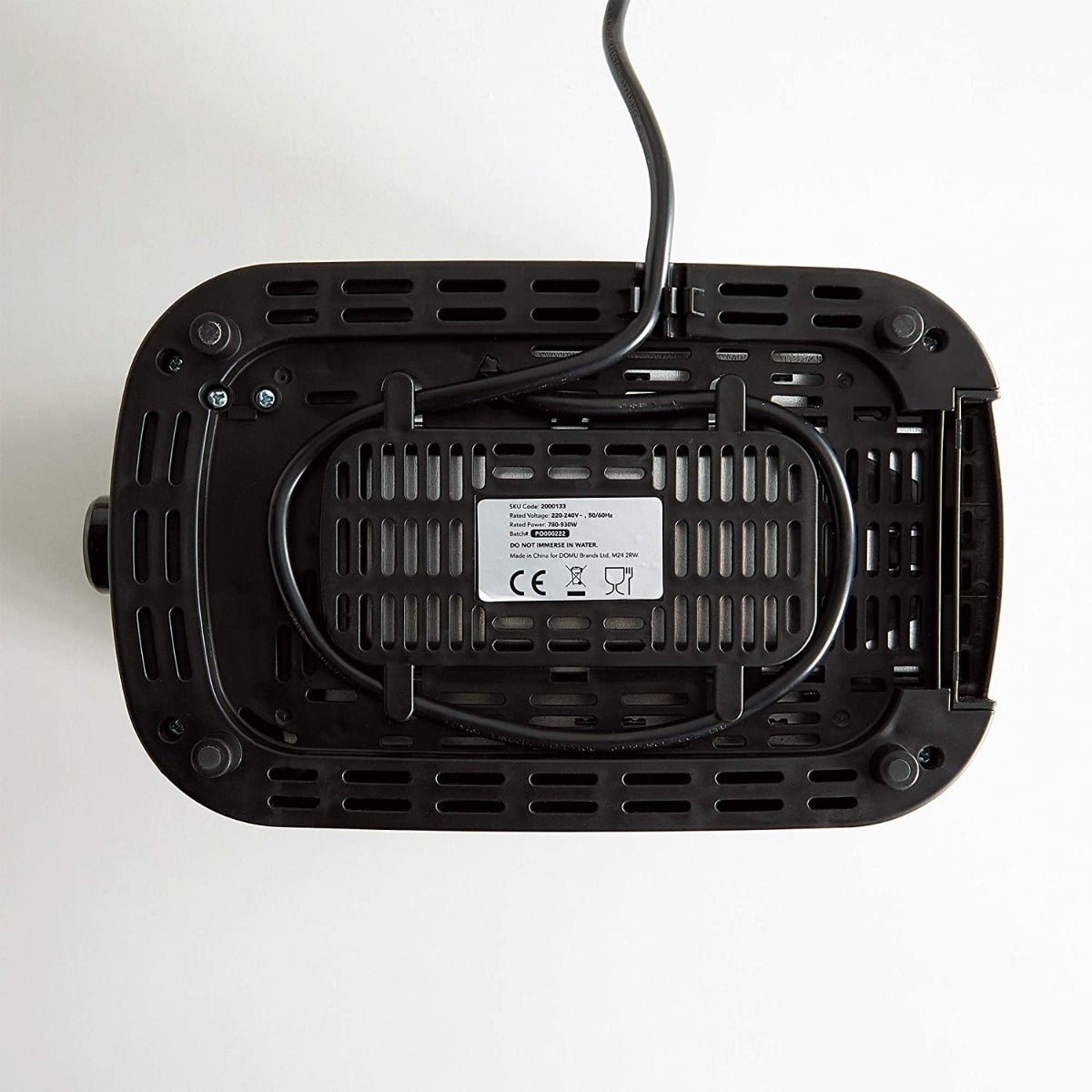 VonShef 220 volt 2 Slice Black Toaster 2000133 220v 240 volts 50 hz - 220 - Electronics