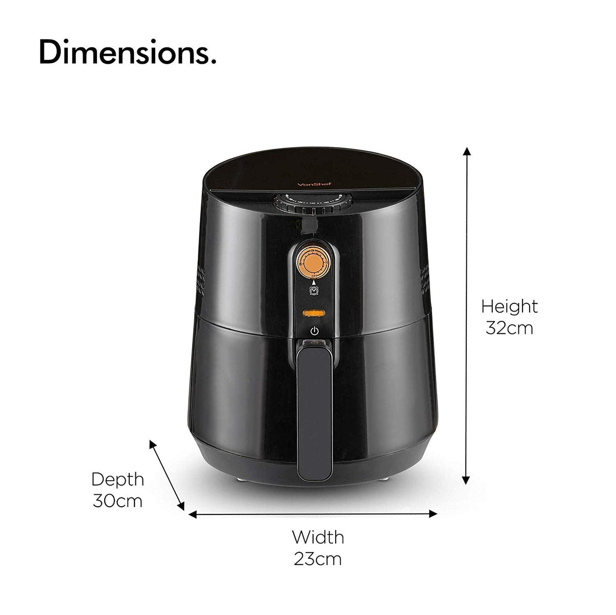 Vonshef 220 Volt Air Fryer 3.5L 220v 240 volts 2000011 - 220 - Electronics