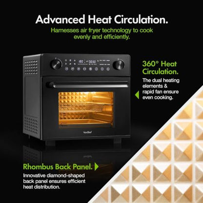 Vonshef 220 volt air fryer oven 18 Liter Convection oven rotisserie 14 - in - 1 Airfryer toaster bake model 2501014 Air Fryer oven 220v 240 volts - 220 - Electronics