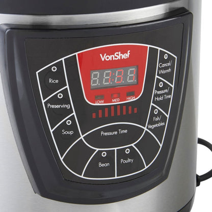 Vonshef 220 Volt Digital Electric Pressure Cooker 13333 220v 240 Volts Like Instapot - 220 - Electronics