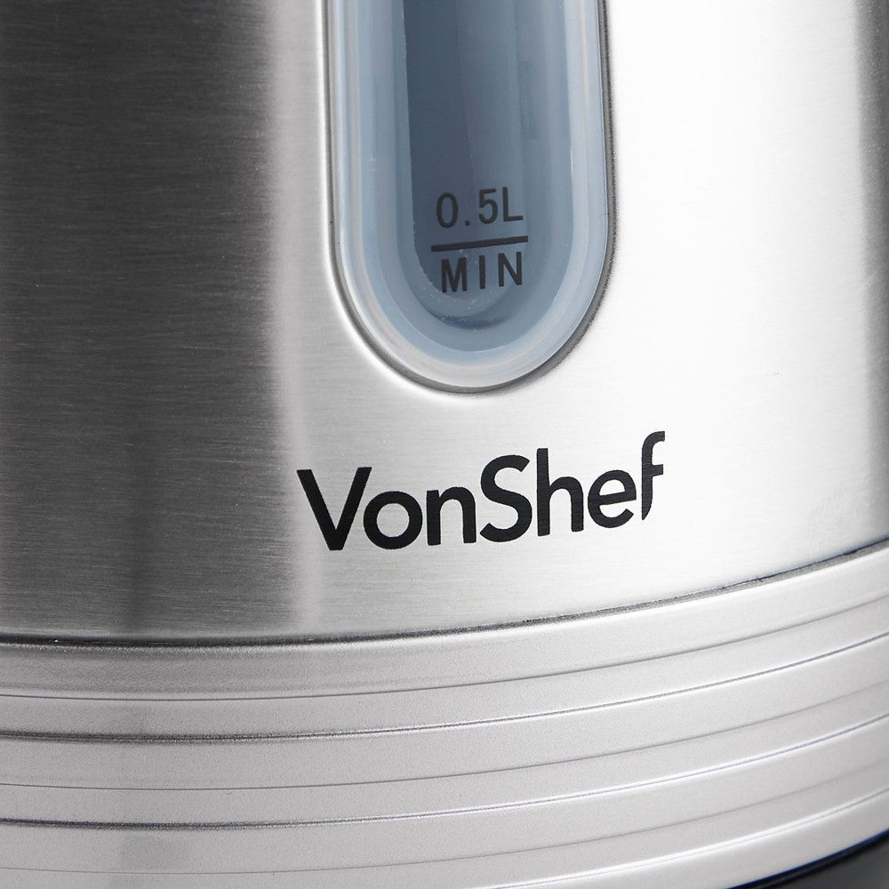 Vonshef 220 Volt Electric Kettle Cordless 1.7 Liter 13346 220 - 240 Volts - 220 - Electronics