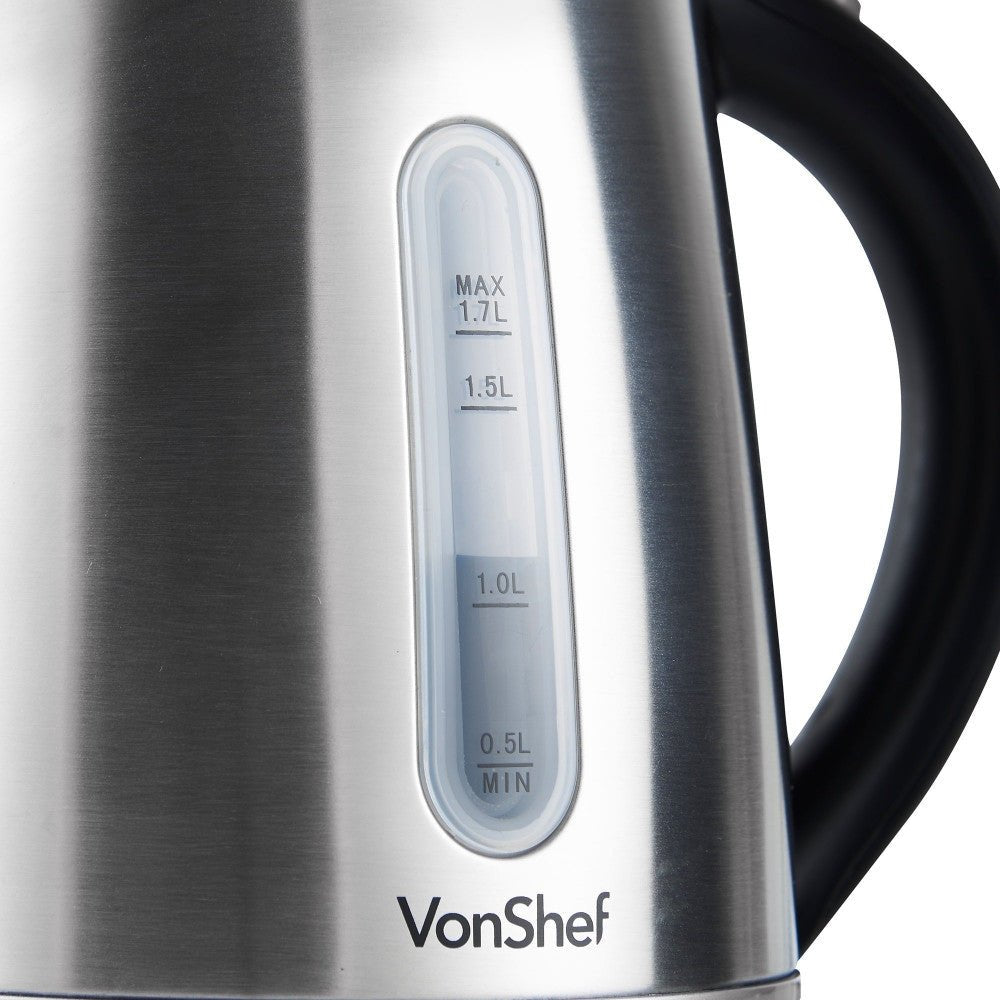Vonshef 220 Volt Electric Kettle Cordless 1.7 Liter 13346 220 - 240 Volts - 220 - Electronics