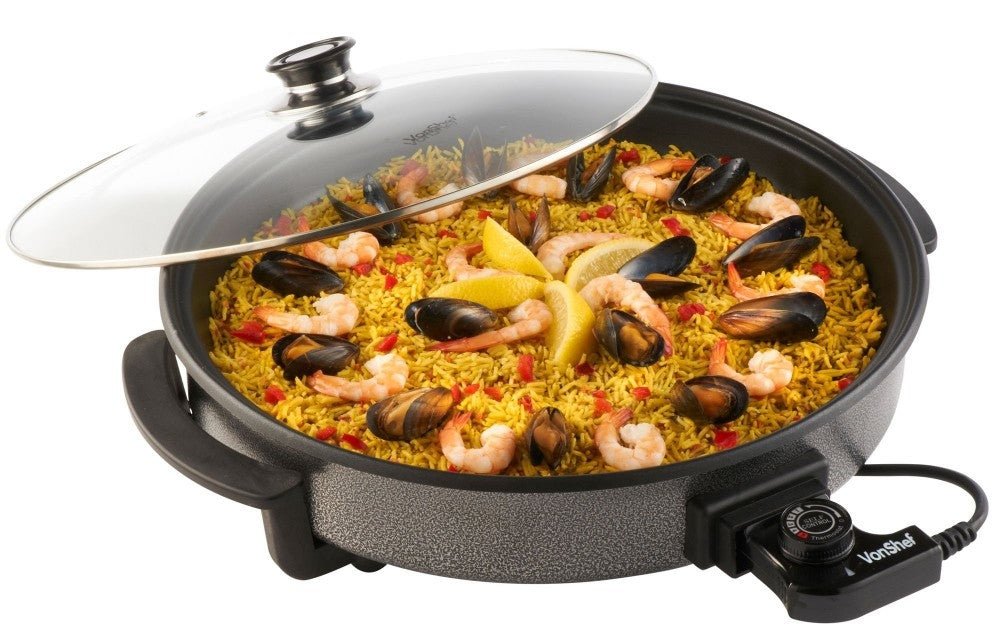 Vonshef 220 Volt Electric Pot Grill Hot - Plate Skillet 220v 240 Volts 07031 - 220 - Electronics