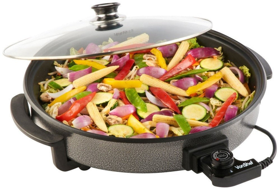 Vonshef 220 Volt Electric Pot Grill Hot - Plate Skillet 220v 240 Volts 07031 - 220 - Electronics