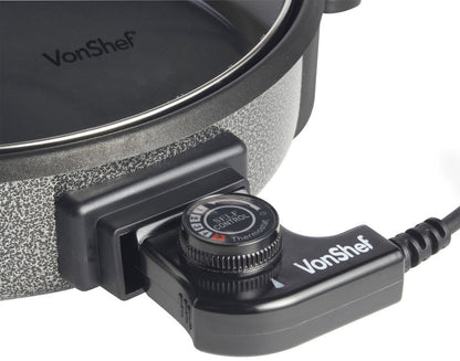 Vonshef 220 Volt Electric Pot Grill Hot - Plate Skillet 220v 240 Volts 07031 - 220 - Electronics