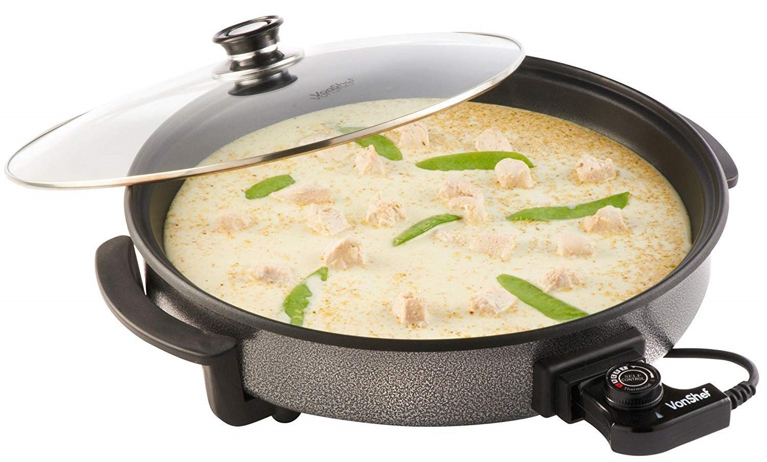 Vonshef 220 Volt Electric Pot Grill Hot - Plate Skillet 220v 240 Volts 07031 - 220 - Electronics
