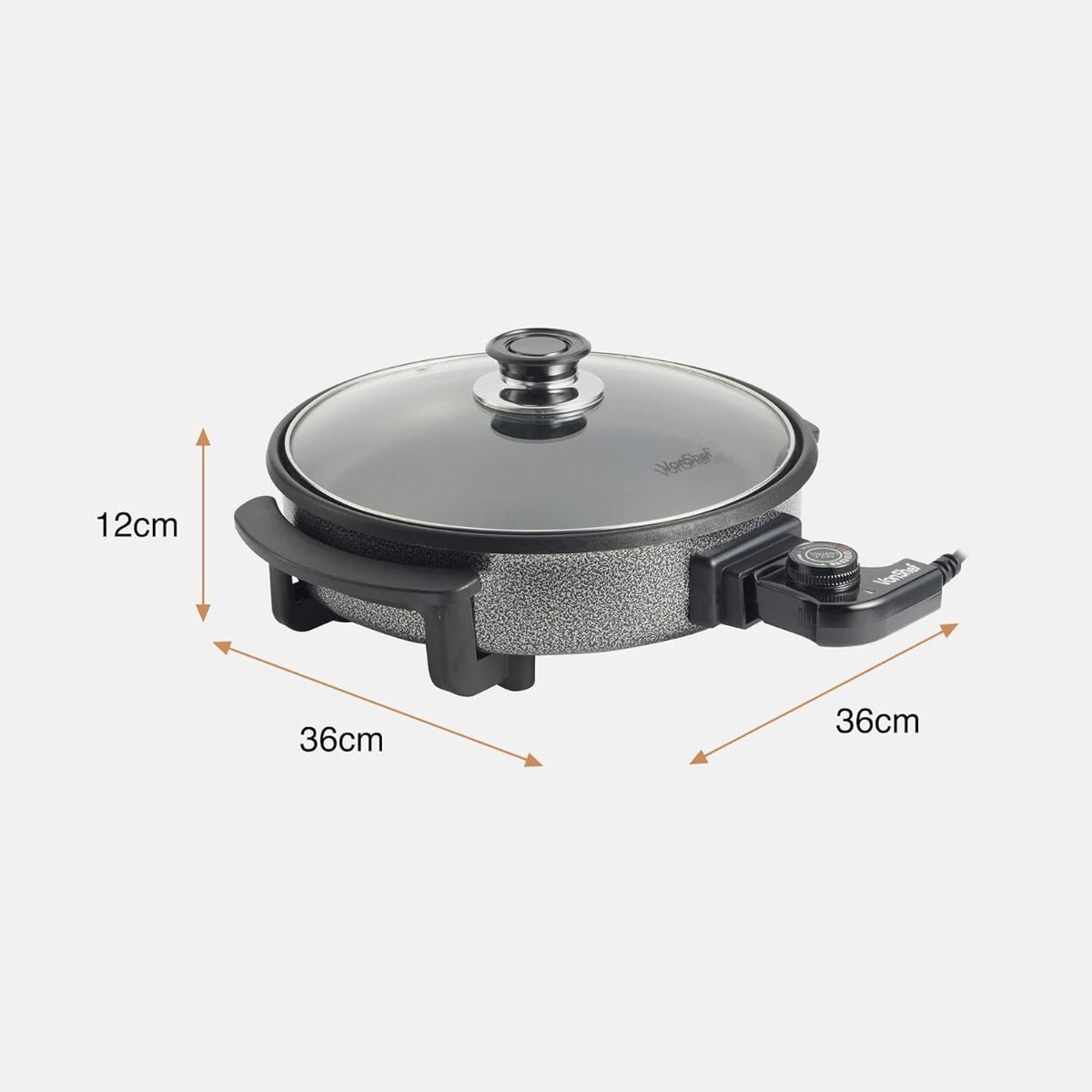 Vonshef 220 Volt Electric Pot Grill Hot Plate Skillet 220v 240 Volts 2007088 - 220 - Electronics