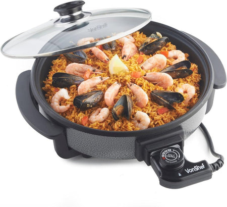 Vonshef 220 Volt Electric Pot Grill Hot Plate Skillet 220v 240 Volts 2007088 - 220 - Electronics
