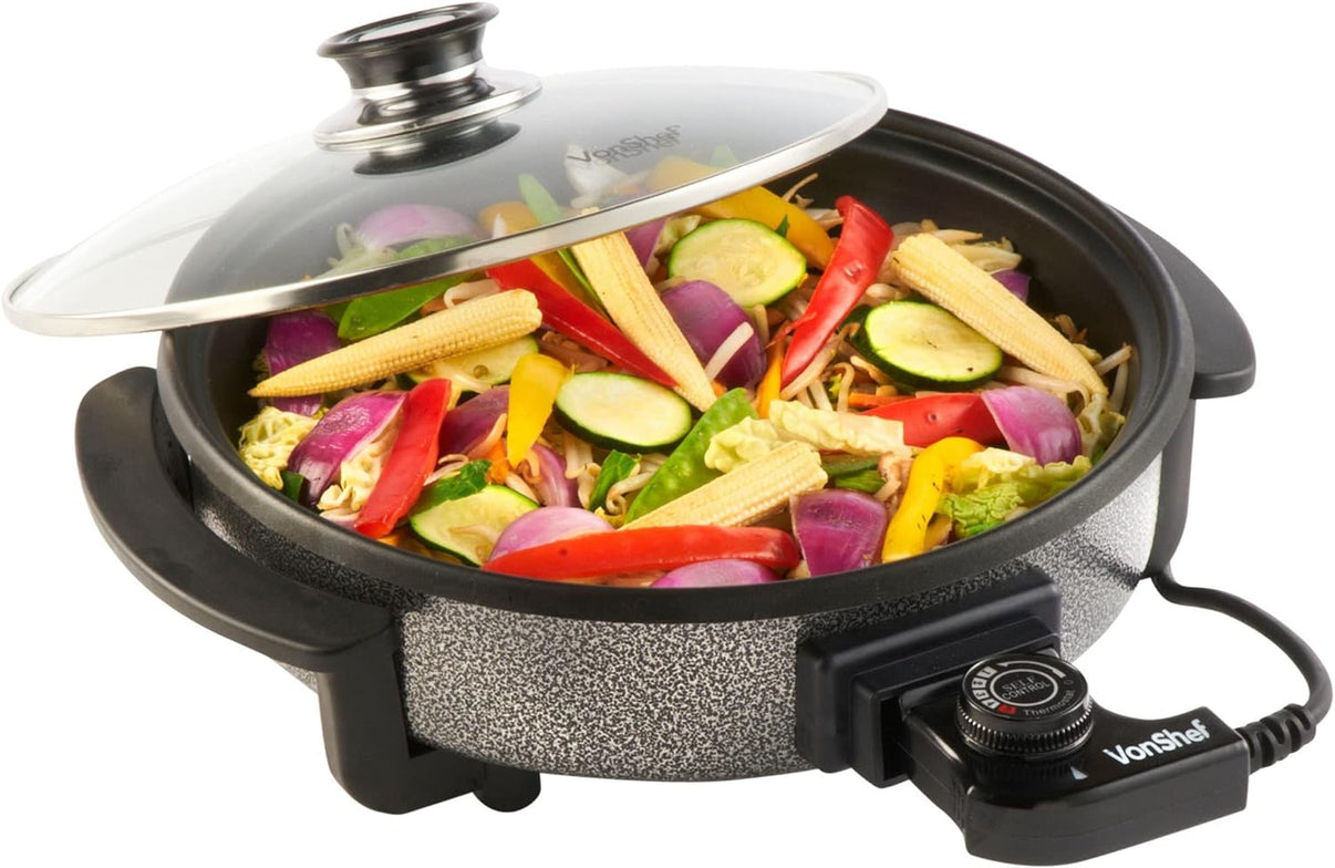Vonshef 220 Volt Electric Pot Grill Hot Plate Skillet 220v 240 Volts 2007088 - 220 - Electronics