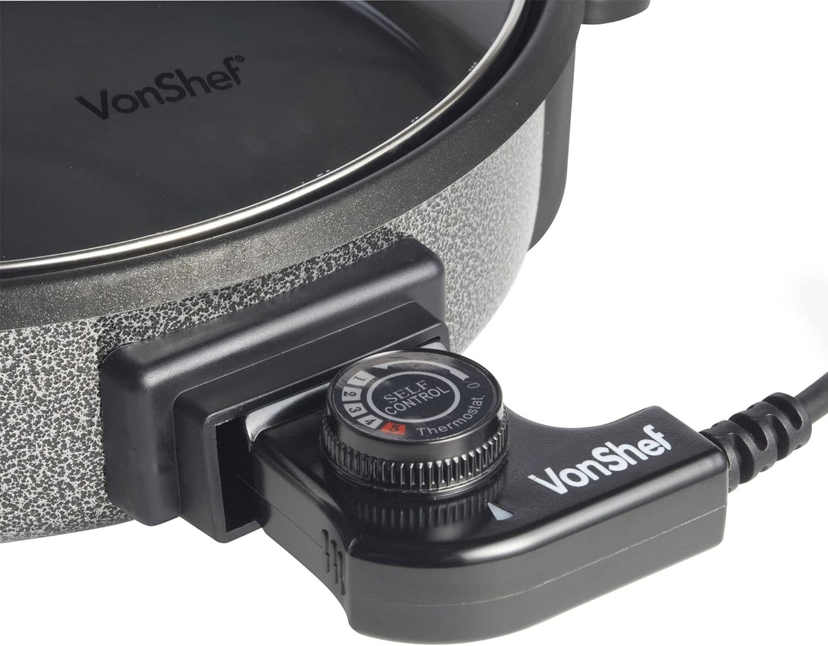 Vonshef 220 Volt Electric Pot Grill Hot Plate Skillet 220v 240 Volts 2007088 - 220 - Electronics