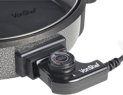 Vonshef 220 Volt Electric Pot Grill Hot Plate Skillet 220v 240 Volts 2007088 - 220 - Electronics