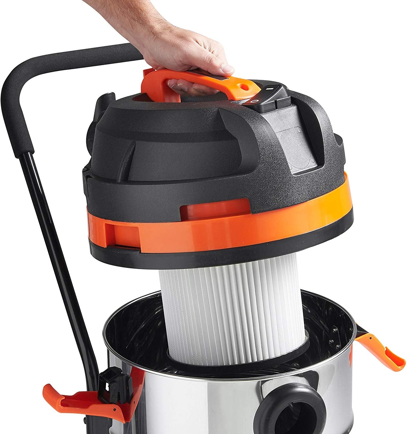 Vonshef 220 volt Extra large wet dry drum vacuum shop vac 45 Liter 220v 240 volts 50 hz model 15188 - 220 - Electronics