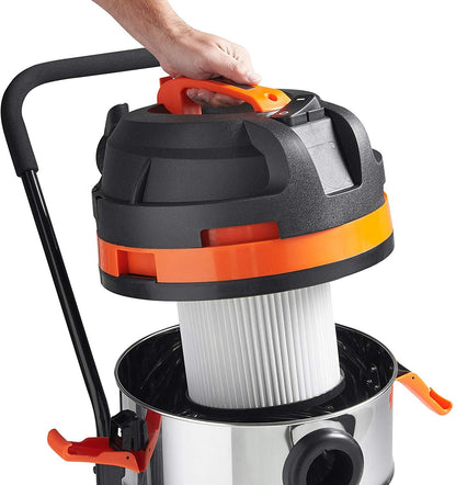Vonshef 220 volt Extra large wet dry drum vacuum shop vac 45 Liter 220v 240 volts 50 hz model 15188 - 220 - Electronics