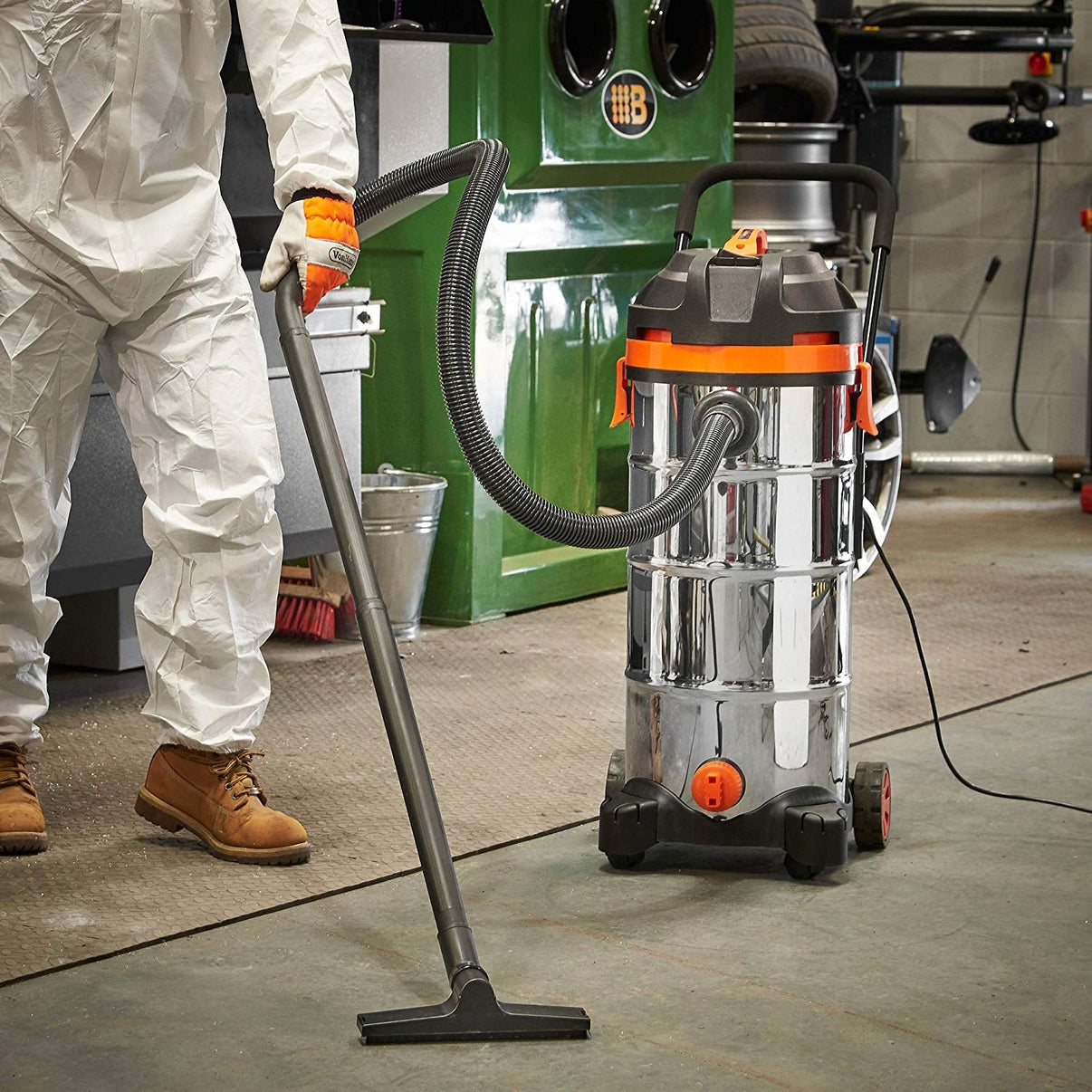 Vonshef 220 volt Extra large wet dry drum vacuum shop vac 45 Liter 220v 240 volts 50 hz model 15188 - 220 - Electronics