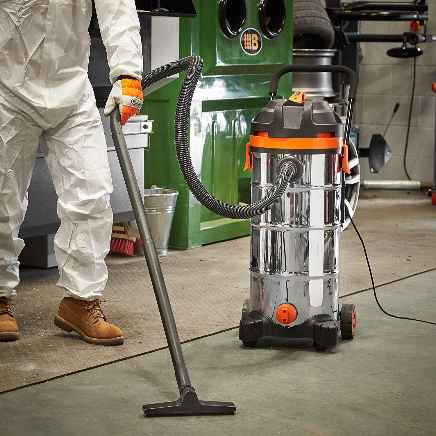 Vonshef 220 volt Extra large wet dry drum vacuum shop vac 45 Liter 220v 240 volts 50 hz model 15188 - 220 - Electronics