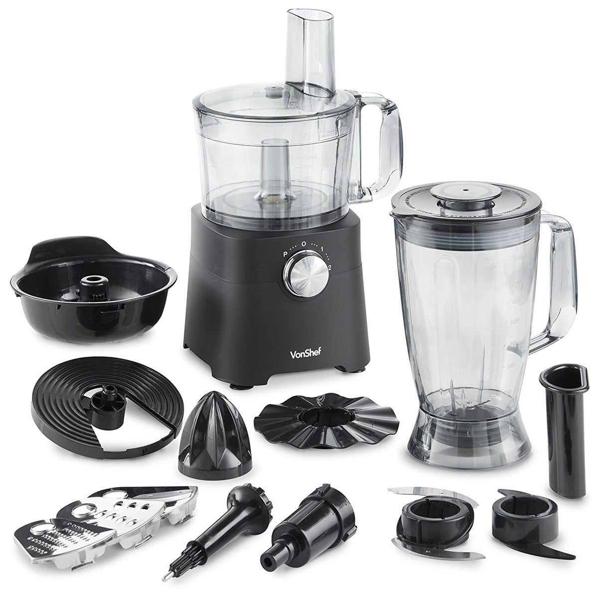 Vonshef 220 volt Food Processor blender 750W Multi - Mixer for 220v 240 volts 2000112 - 220 - Electronics